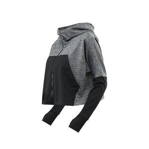 Preowned Excellent - Lululemon Cropped Hoodie - Black and Grey - Size 6